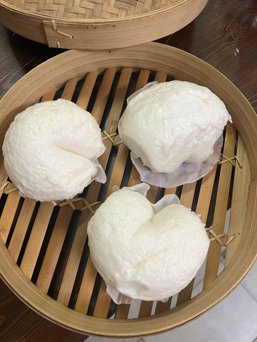 Hộp 3 bánh bao chay trắng
